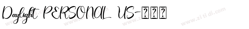 Daylight PERSONAL US字体转换